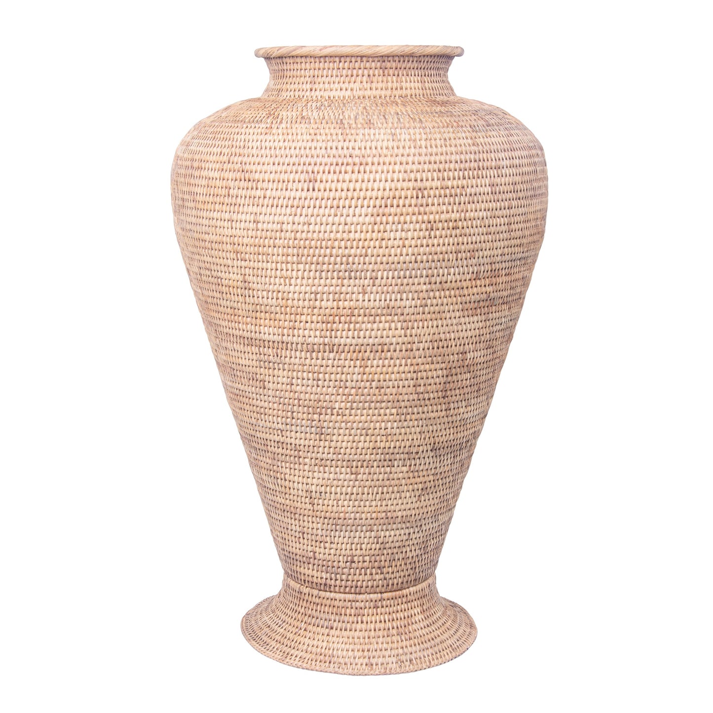 Large Rattan Egypt Flower Pot - Natural Matte