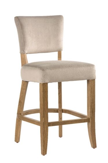 Grey Velvet Bar Stool