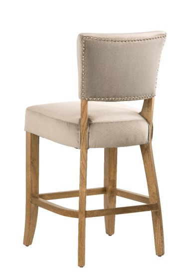 Grey Velvet Bar Stool