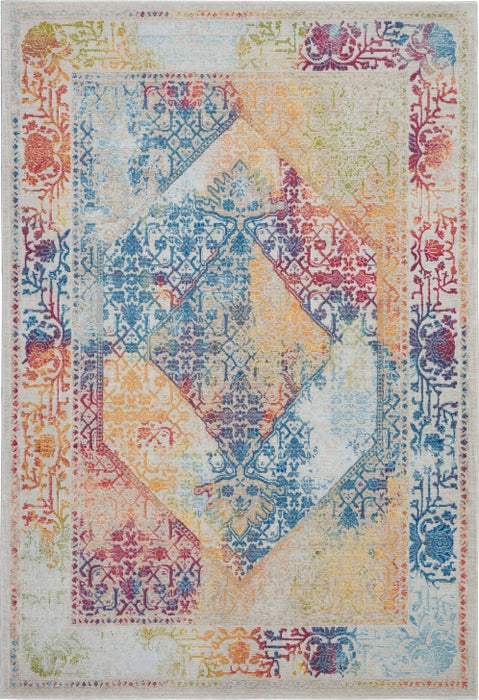 ANKER TURKISH RUG IVORY & MULTICOLOUR