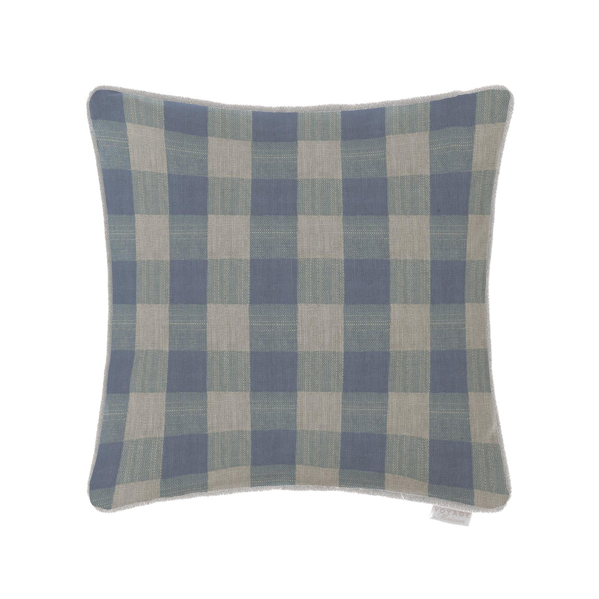 CHECKERED LINEN CUSHION
