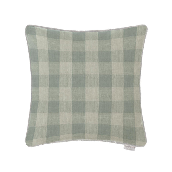 CHECKERED LINEN CUSHION