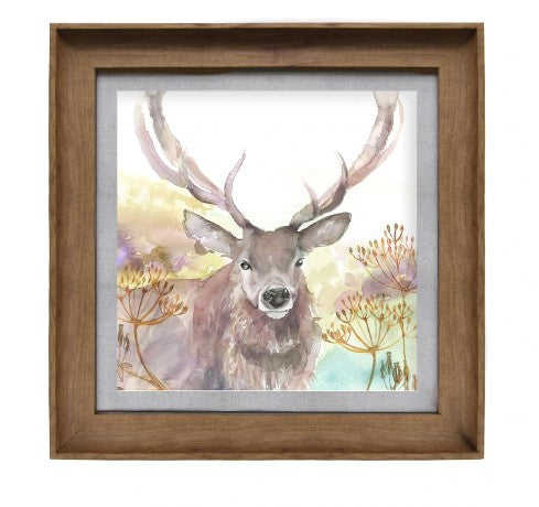 HIGHLAND FOREST STAG FRAMED ART