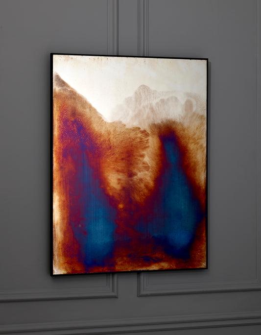 POLLOCK COBALT RECTANGLE MIRROR