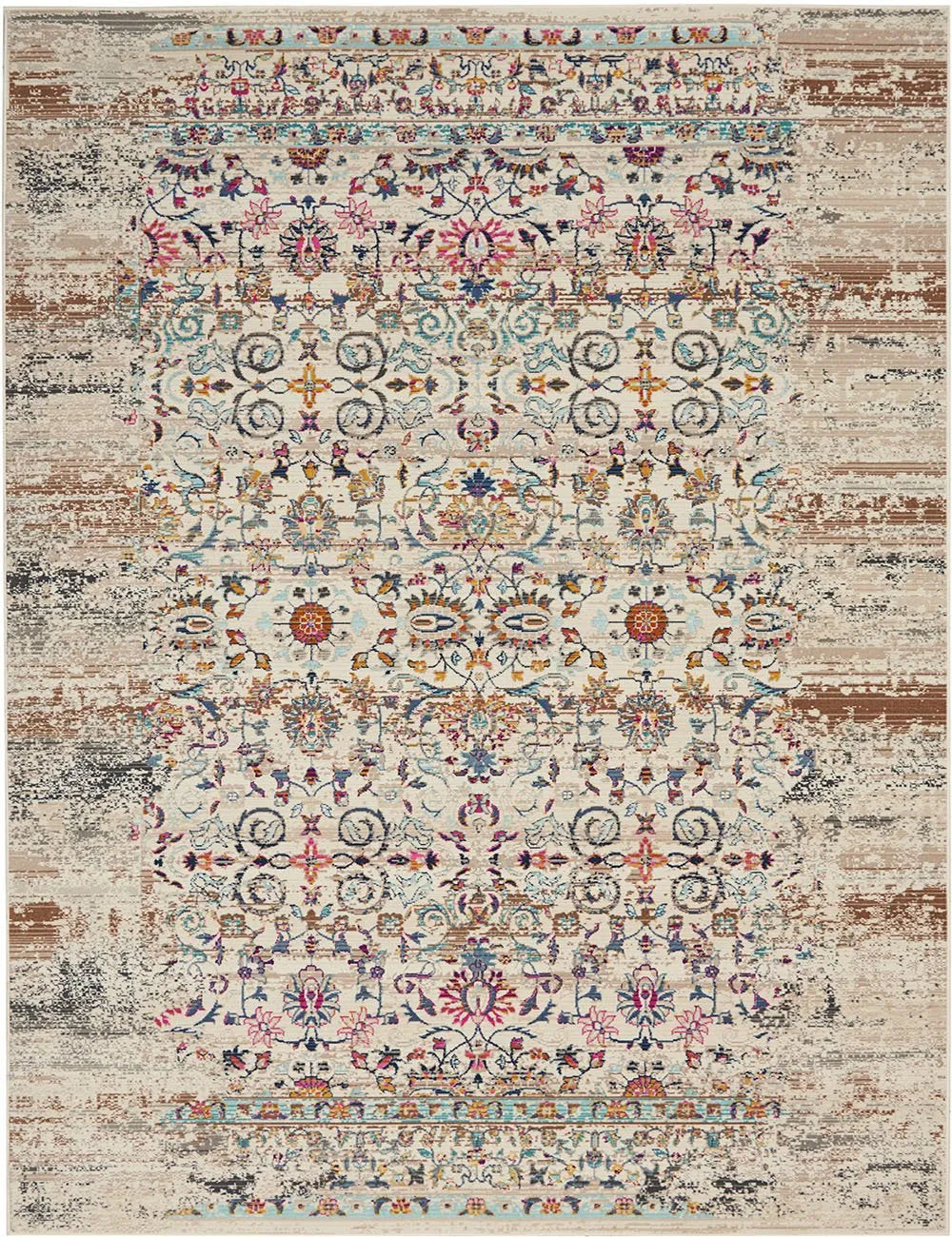 Vintage Ivory Turkish Rug