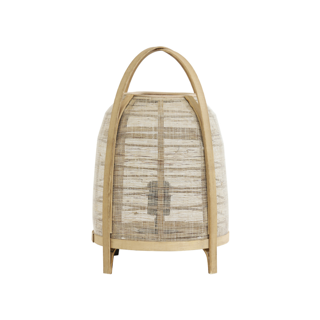 RATTAN TABLE / FLOOR LAMP