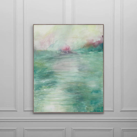 FERN LINEN FRAMED CANVAS